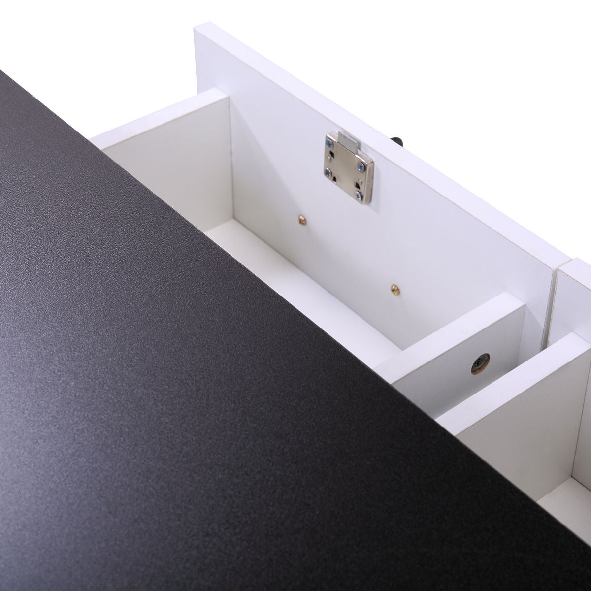 Modern Wall-Mounted Salon Styling Station with Lockable Drawers and Side Storage