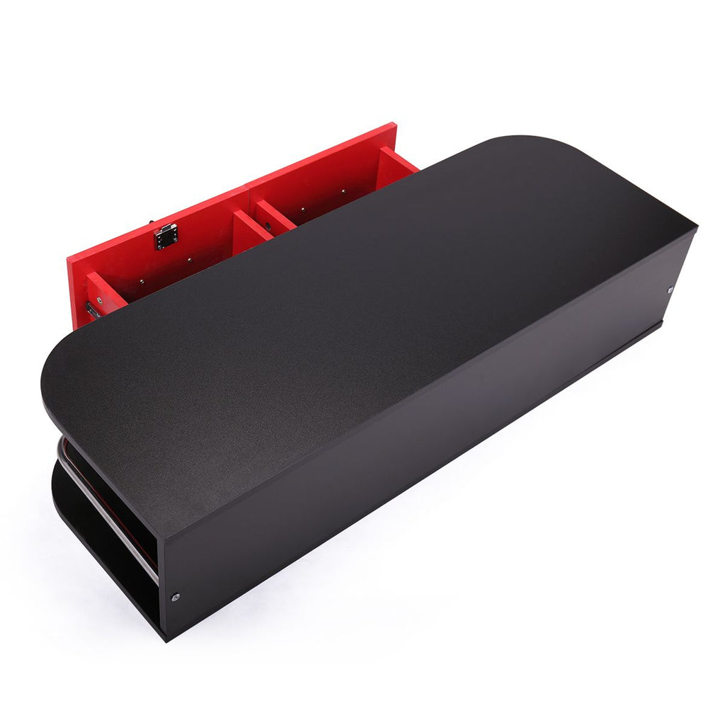 Modern Wall-Mounted Salon Styling Station with Lockable Drawers and Side Storage