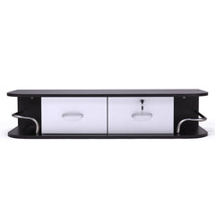 Modern Wall-Mounted Salon Styling Station with Lockable Drawers and Side Storage