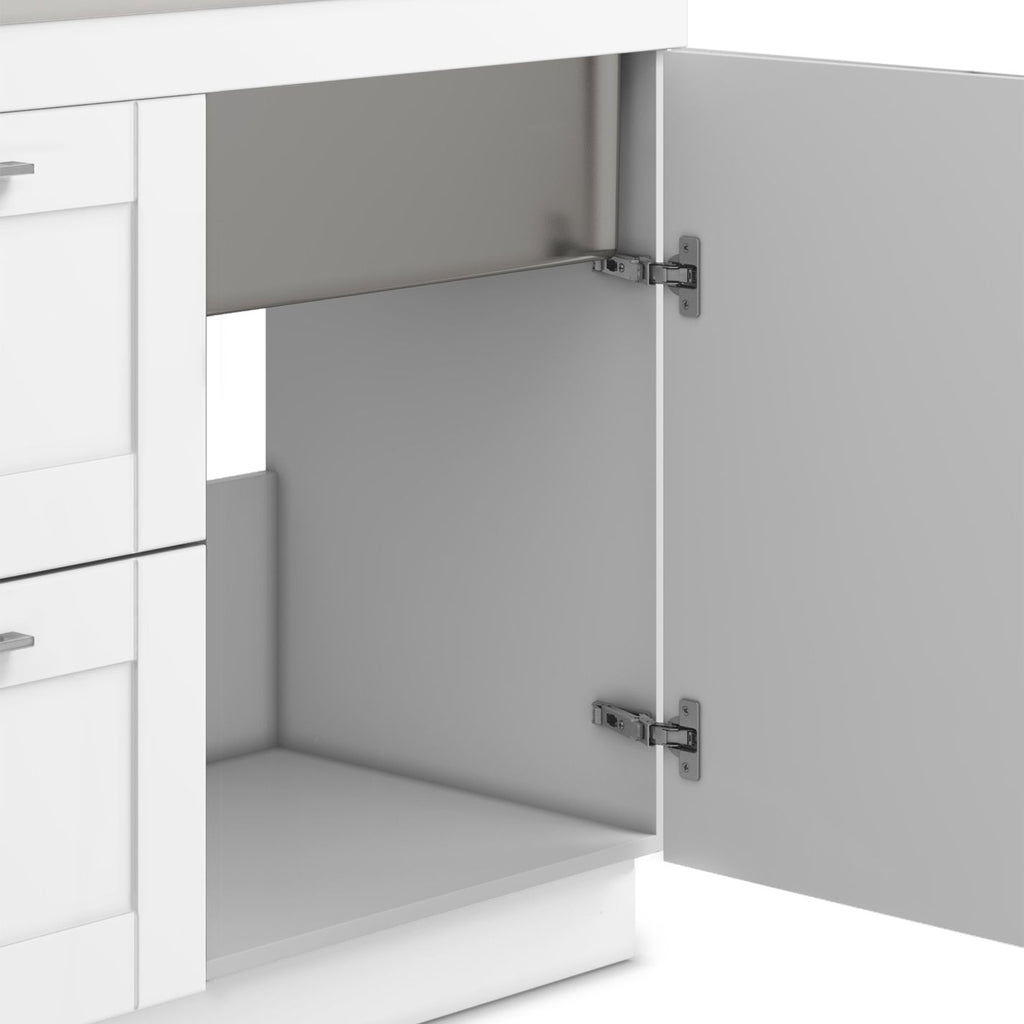 Wide Shaker Laundry Cabinet with Sink and Pull-Out Faucet