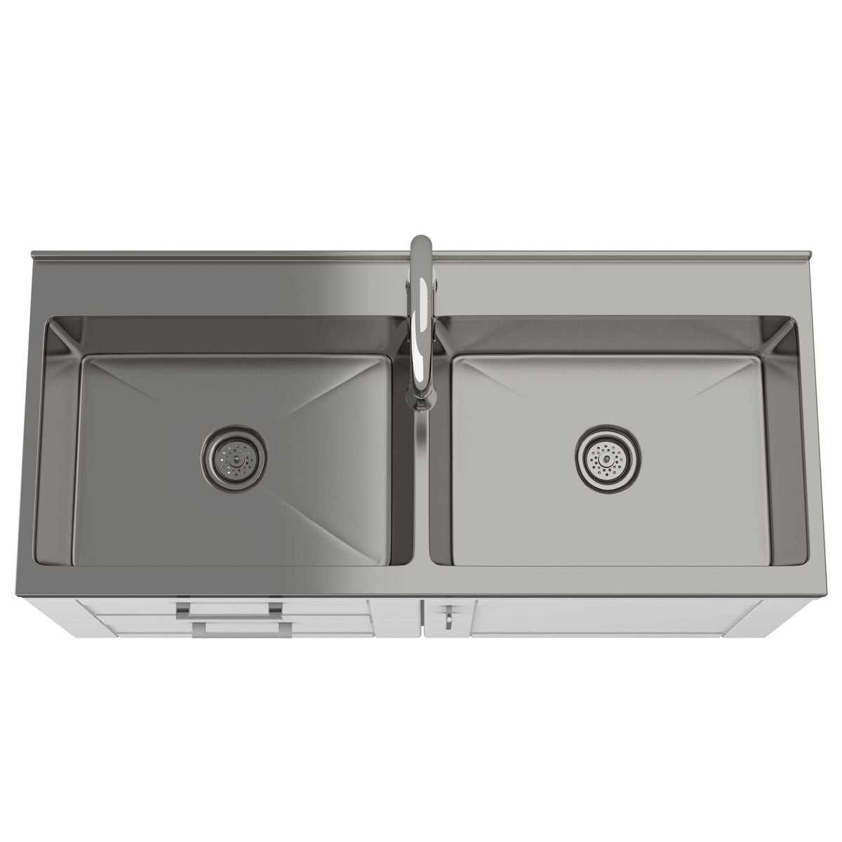 Wide Shaker Laundry Cabinet with Sink and Pull-Out Faucet