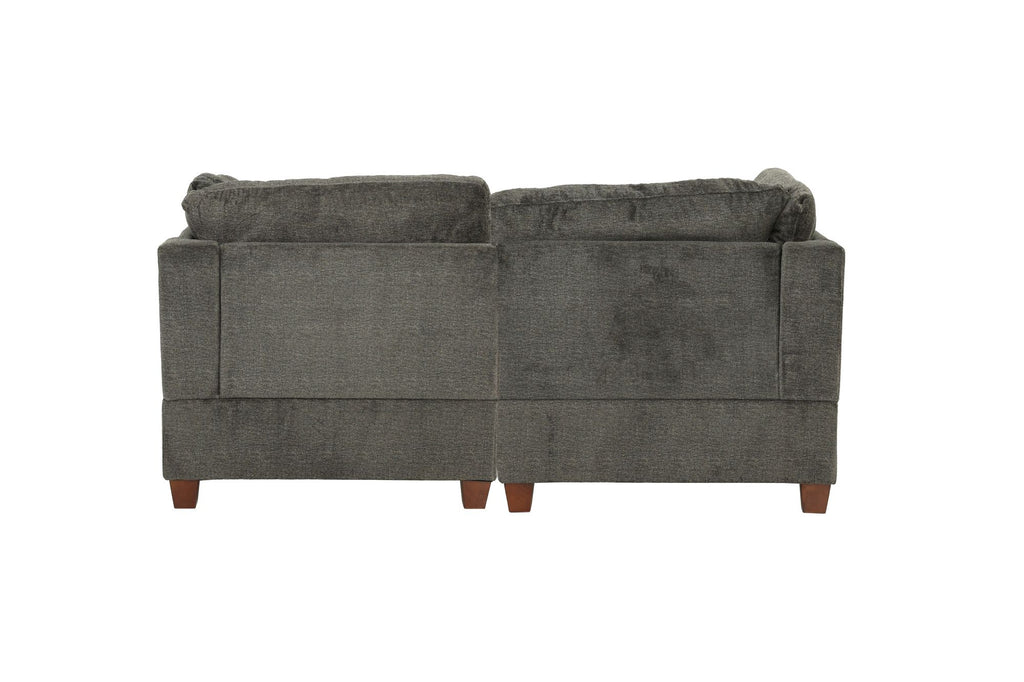 Gray Modular 2-Piece Corner Chair Set