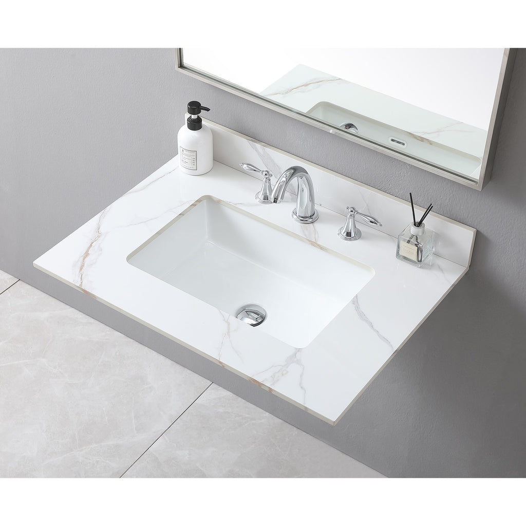 Carrara Gold Bathroom Vanity Top with Undermount Sink