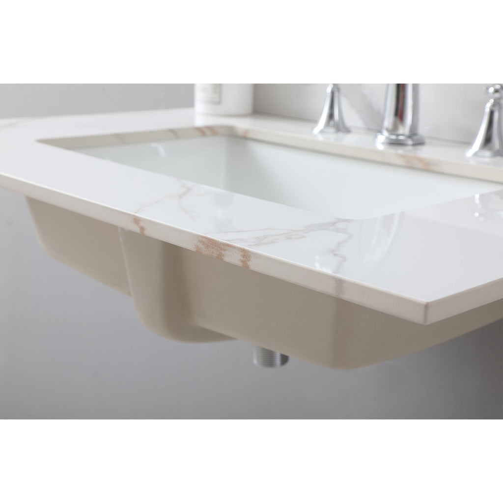 Carrara Gold Bathroom Vanity Top with Undermount Sink