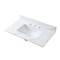 Carrara Gold Vanity Top with Undermount Sink and Backsplash