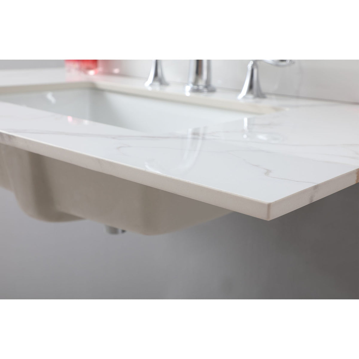 Carrara Gold Vanity Top with Undermount Sink and Backsplash