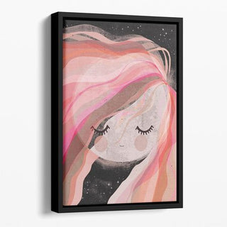 Moon Girl Floating Framed Wall Art