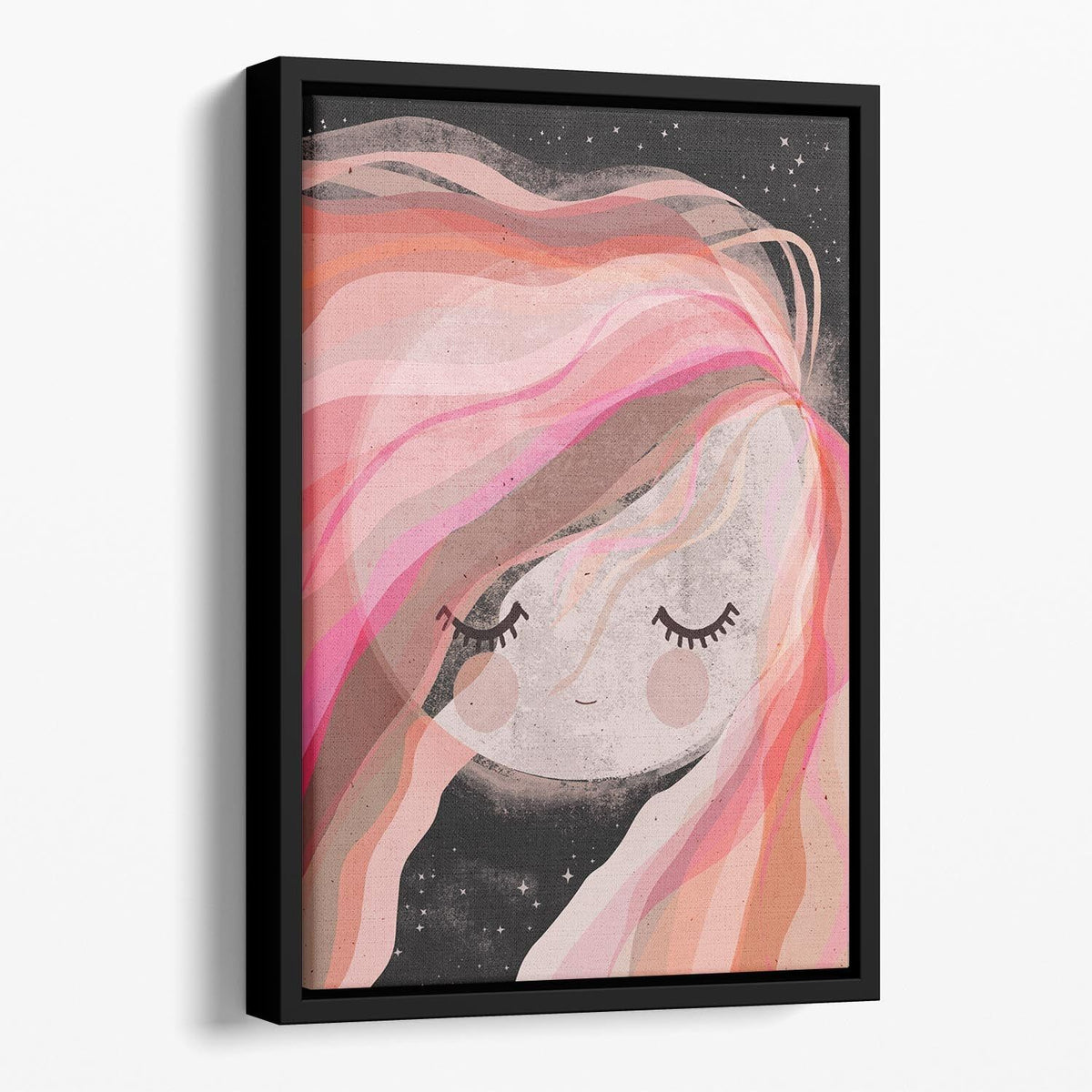 Moon Girl Floating Framed Wall Art