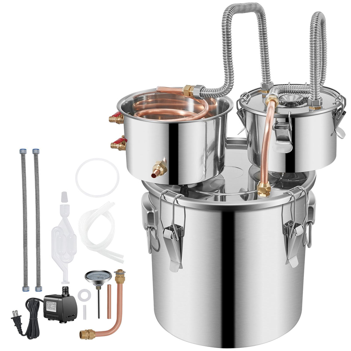 Home Distilling Kit with Pump and Thermometer