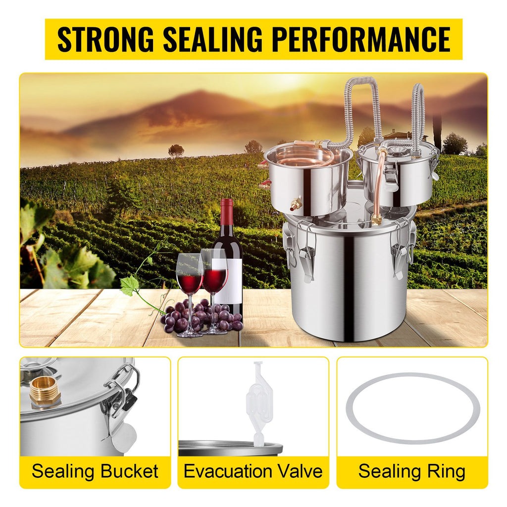 Home Distilling Kit with Pump and Thermometer