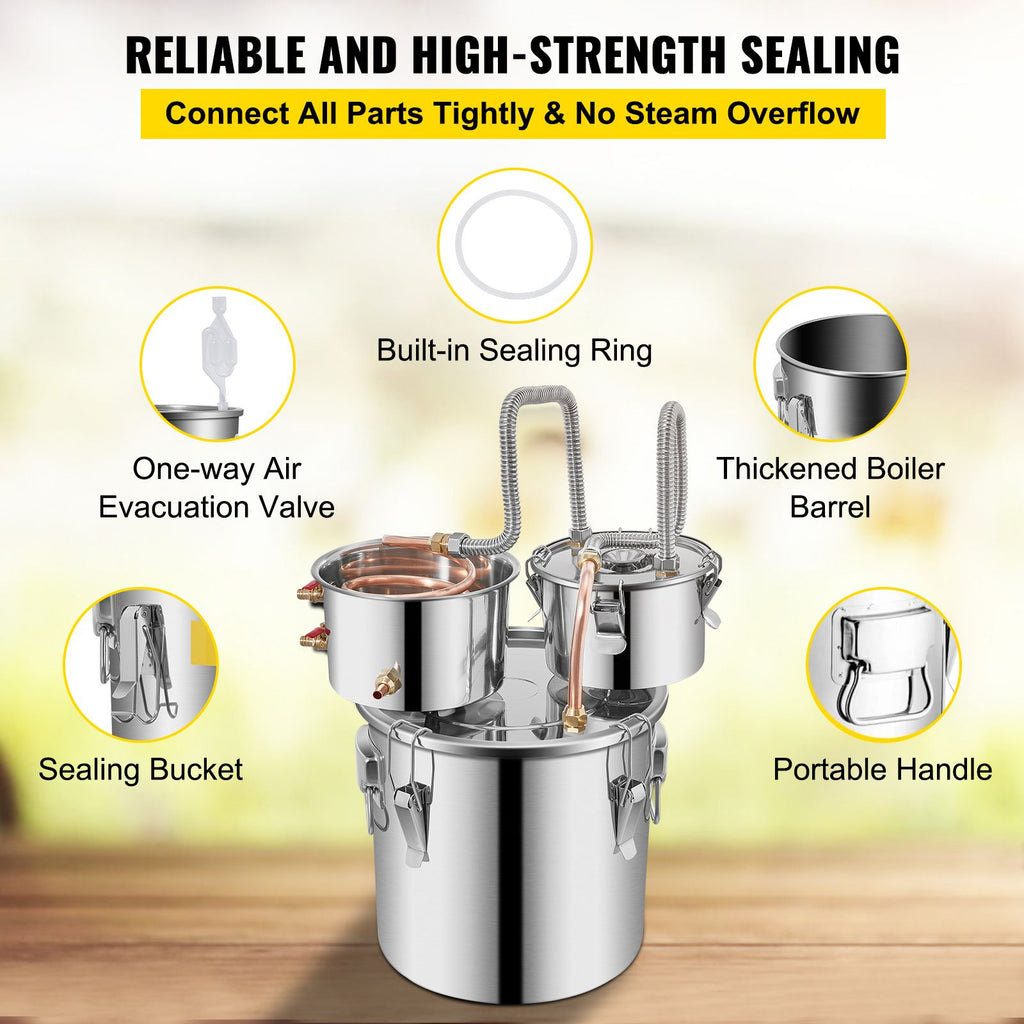 Home Distilling Kit with Pump and Thermometer
