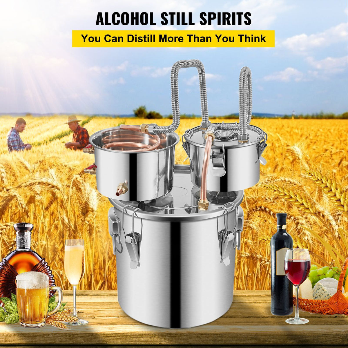 Home Distilling Kit with Pump and Thermometer
