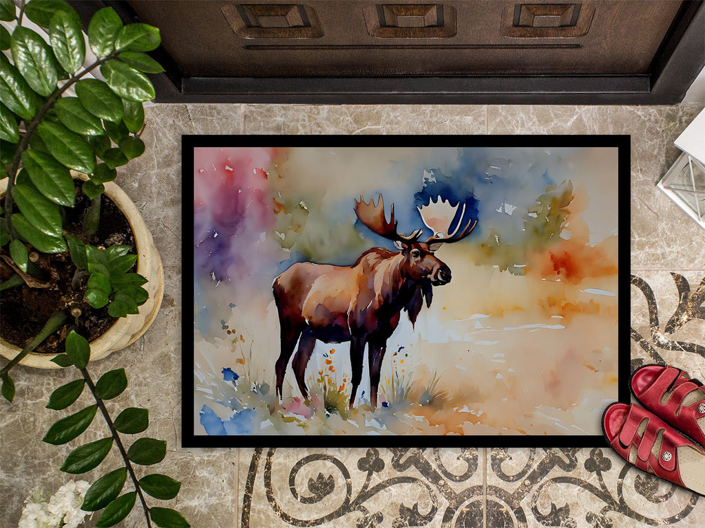 Moose Artwork Indoor-Outdoor Entryway Doormat