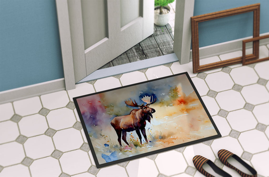 Moose Artwork Indoor-Outdoor Entryway Doormat