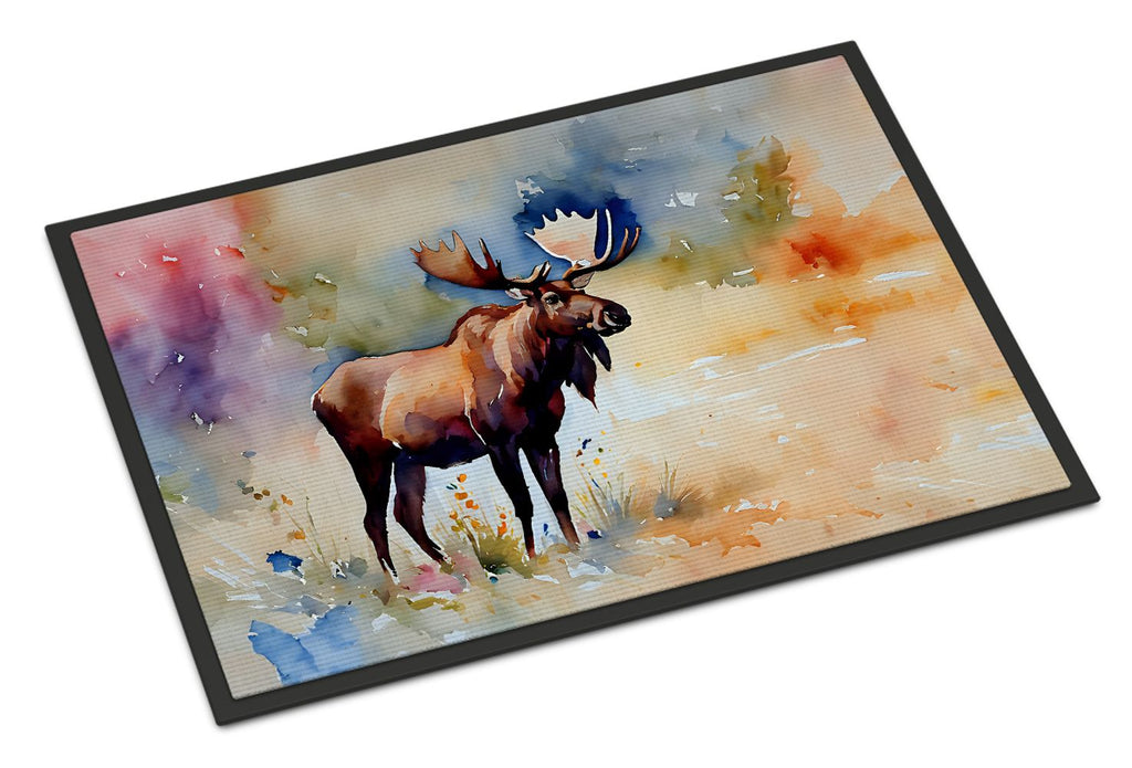 Moose Artwork Indoor-Outdoor Entryway Doormat