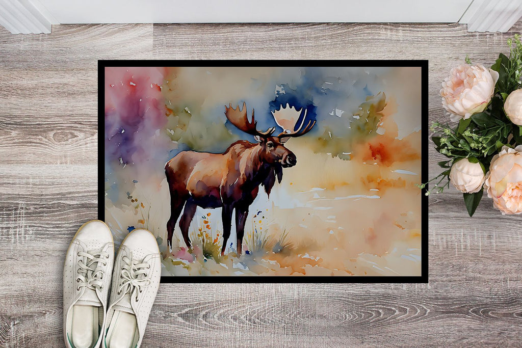 Moose Artwork Indoor-Outdoor Entryway Doormat