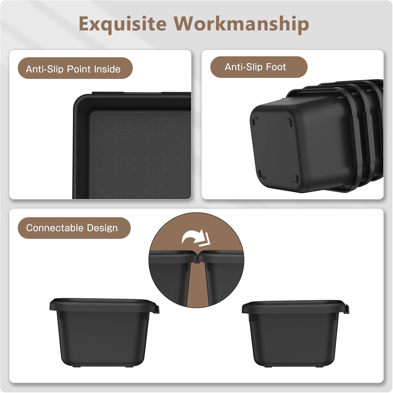 everyday High-Impact Plastic Tool Box Organizer Tray Dividers
