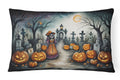 La Catrina Skeleton Halloween Throw Pillow