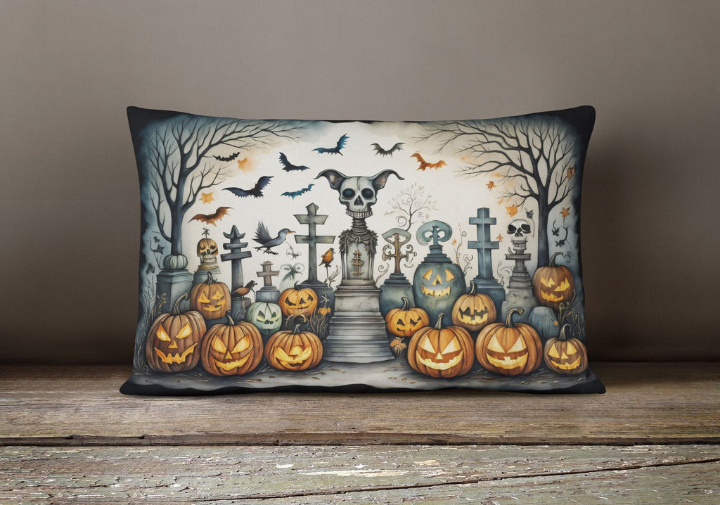 More Spooky Halloween Throw Pillow Throw Pillow for Indoor Couch Bed Outdoor Patio