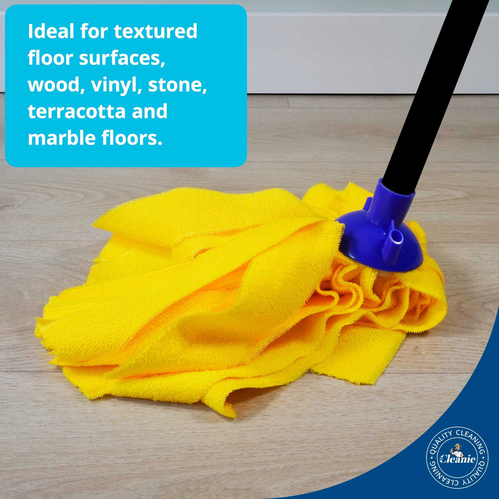 Mr Cleanie Microfibre Strip Mop Replacement Head for Household Cleaning Kitchen Bathroom