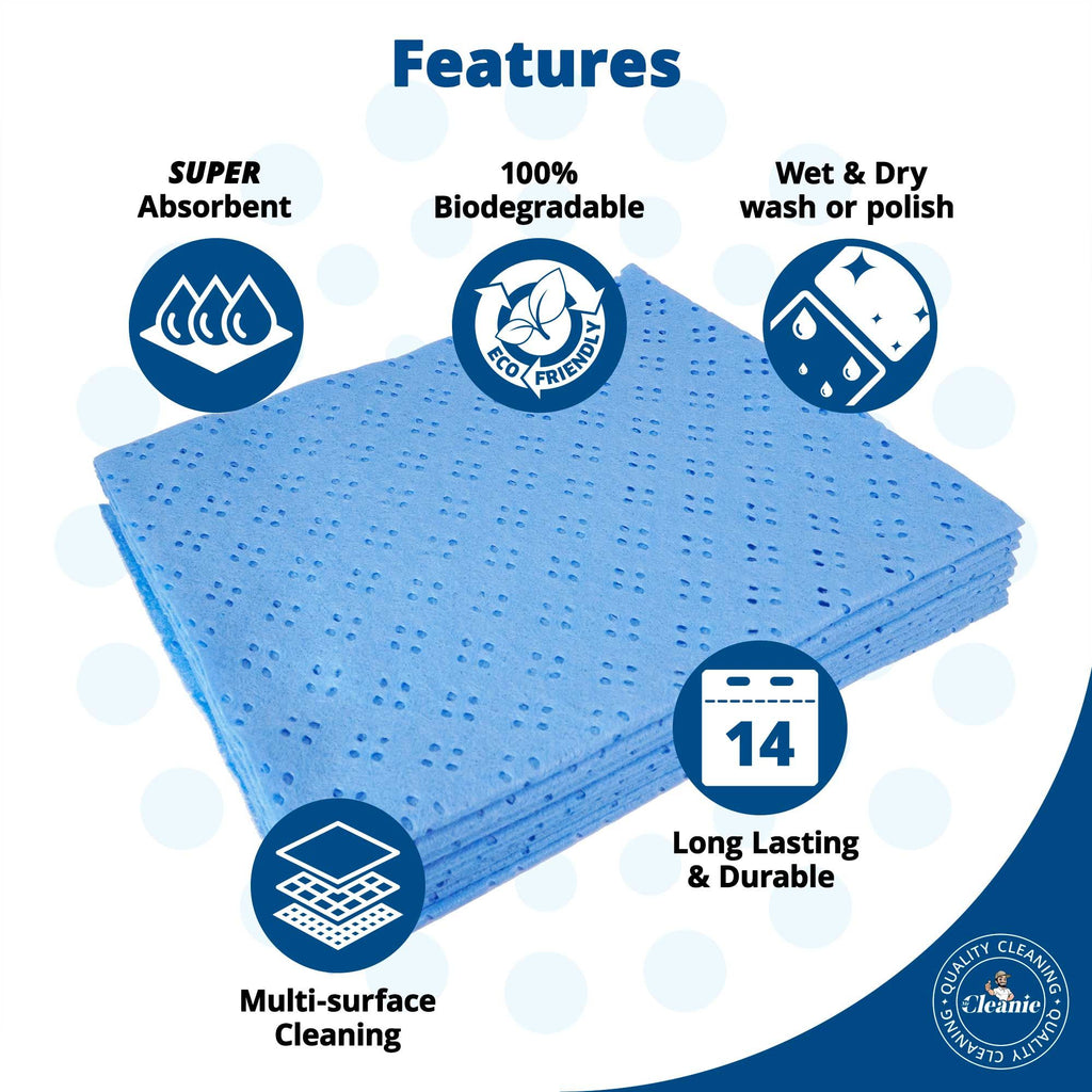 Mr Cleanie Perforated Household Cleaning Cloths