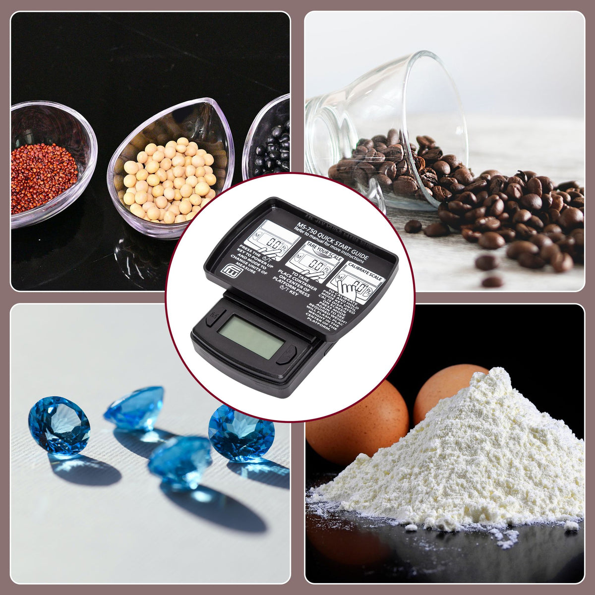 MS-750 Portable Digital Scale with Multipurpose Cover