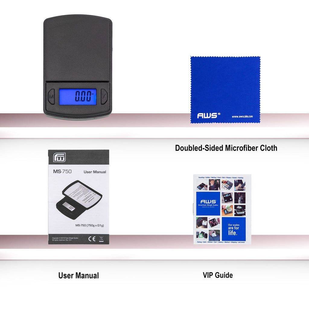 MS-750 Portable Digital Scale with Multipurpose Cover