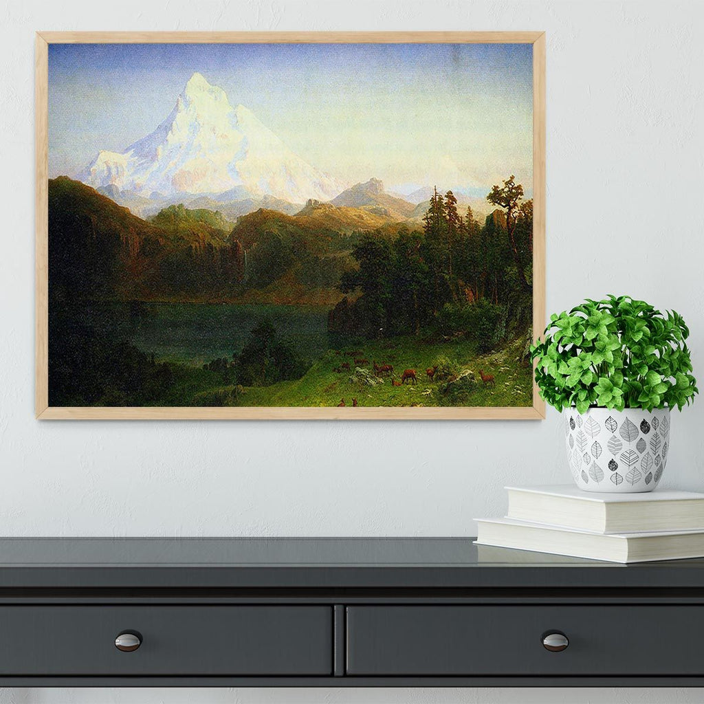 Bierstadt Mt. Hood Oregon Framed Print