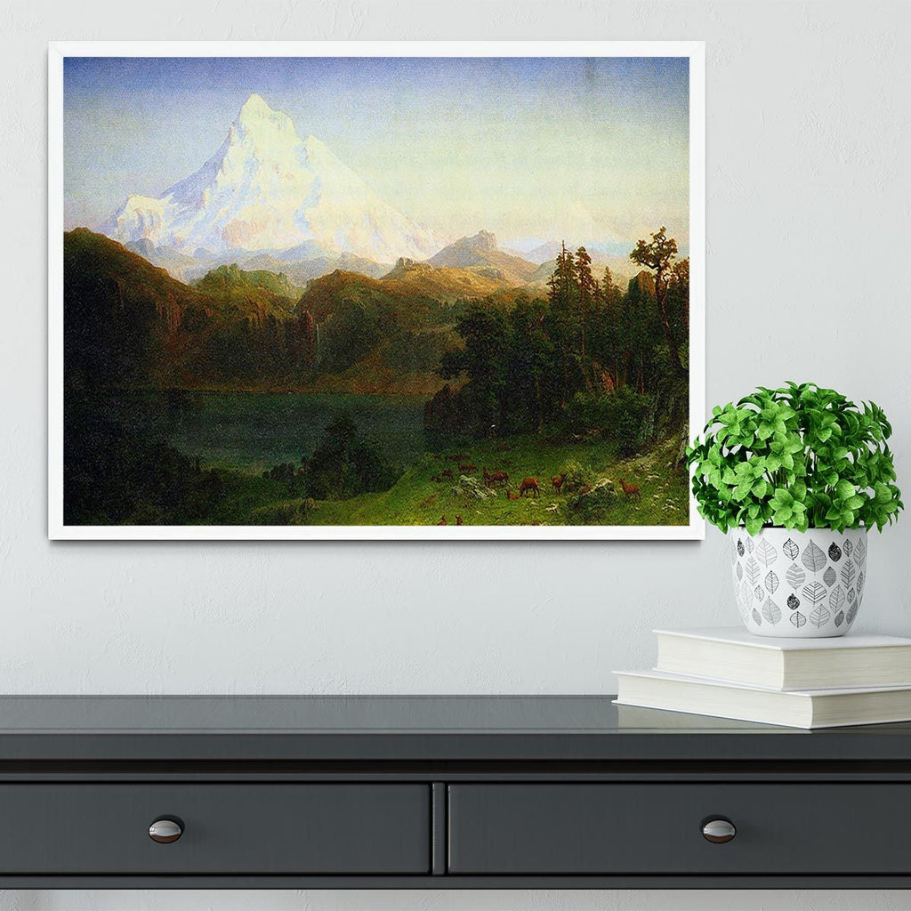 Bierstadt Mt. Hood Oregon Framed Print