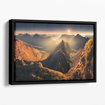 Mullach En Rathein Floating Framed Canvas Art