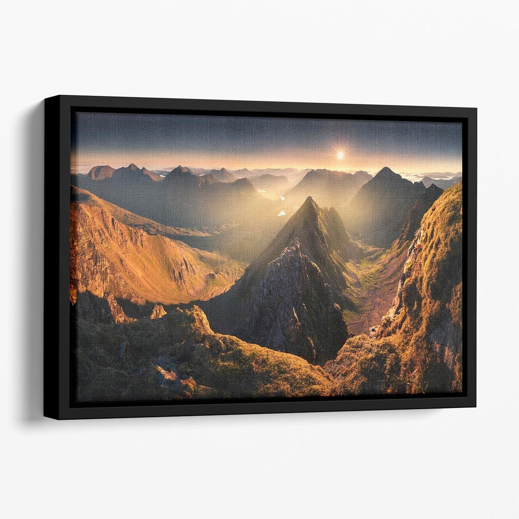 Mullach En Rathein Floating Framed Canvas Art