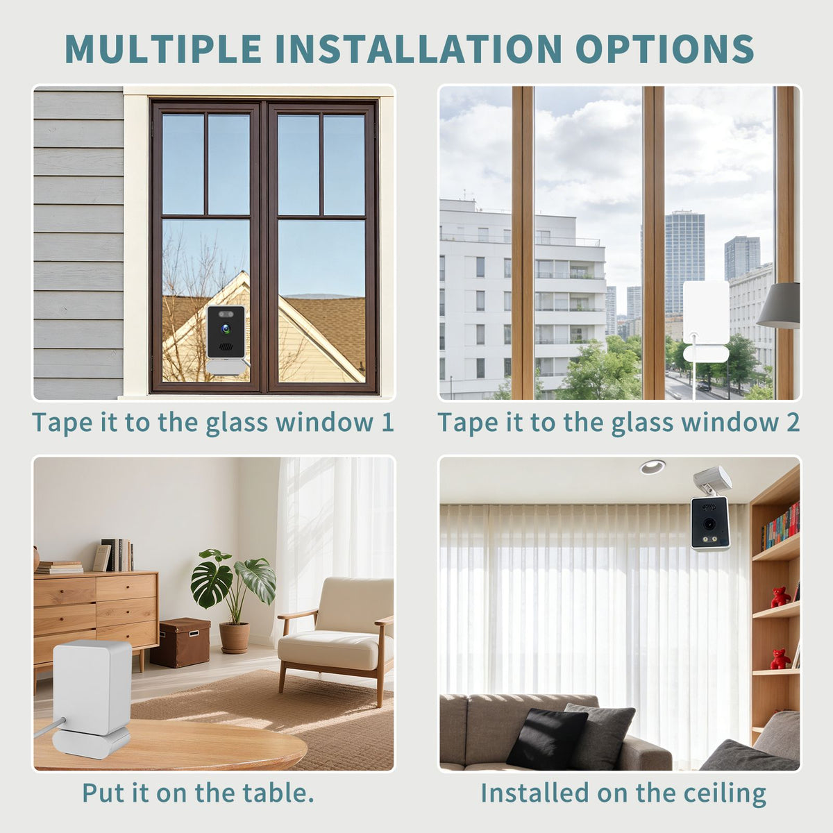 Dual-Lens 4G Cellular Indoor Security Camera