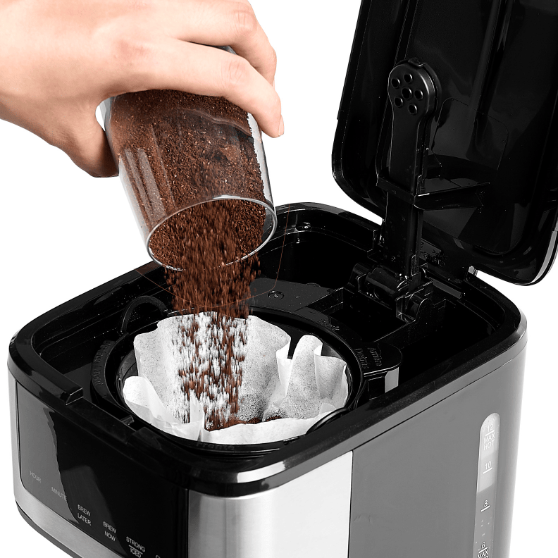 Multi-functional Programmable Coffee Maker - 12-Cup Steeped Coffee Machine with Touch Screen