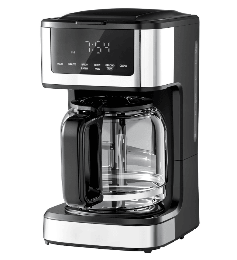 Multi-functional Programmable Coffee Maker - 12-Cup Steeped Coffee Machine with Touch Screen