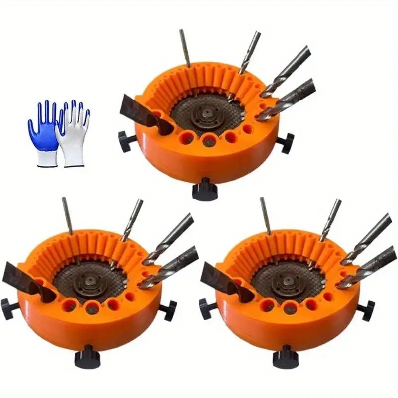 Restore Dull Drill Bits with Precision Grinding Attachment - 3pcs