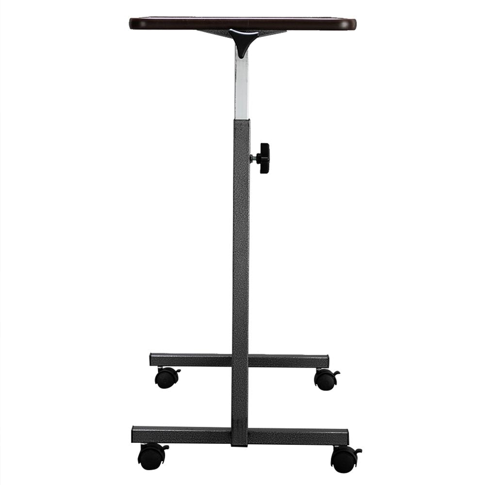 Adjustable Mobile Overbed Table with Tilting Top