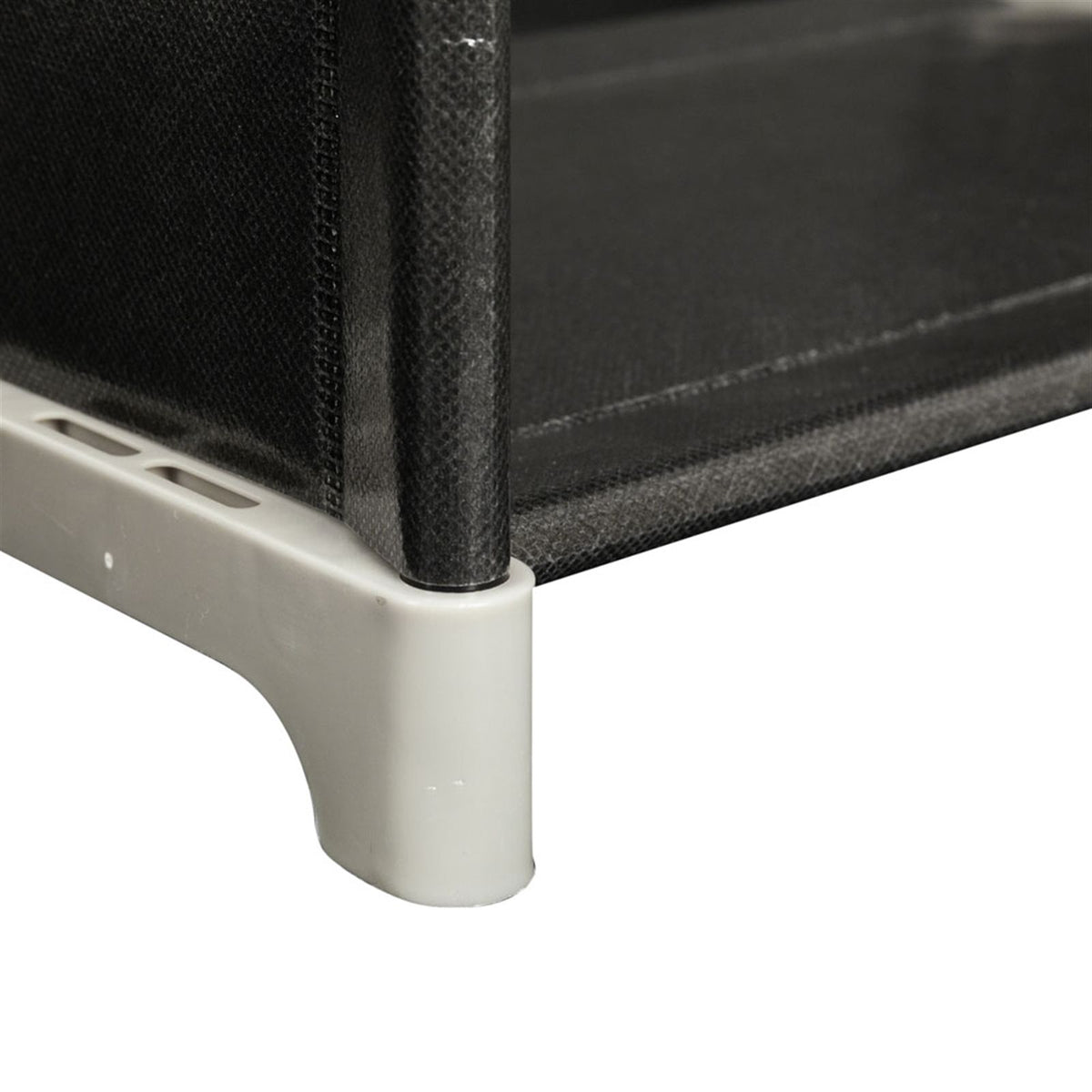 Compact Three-Tier Storage Shelf with Six Compartments