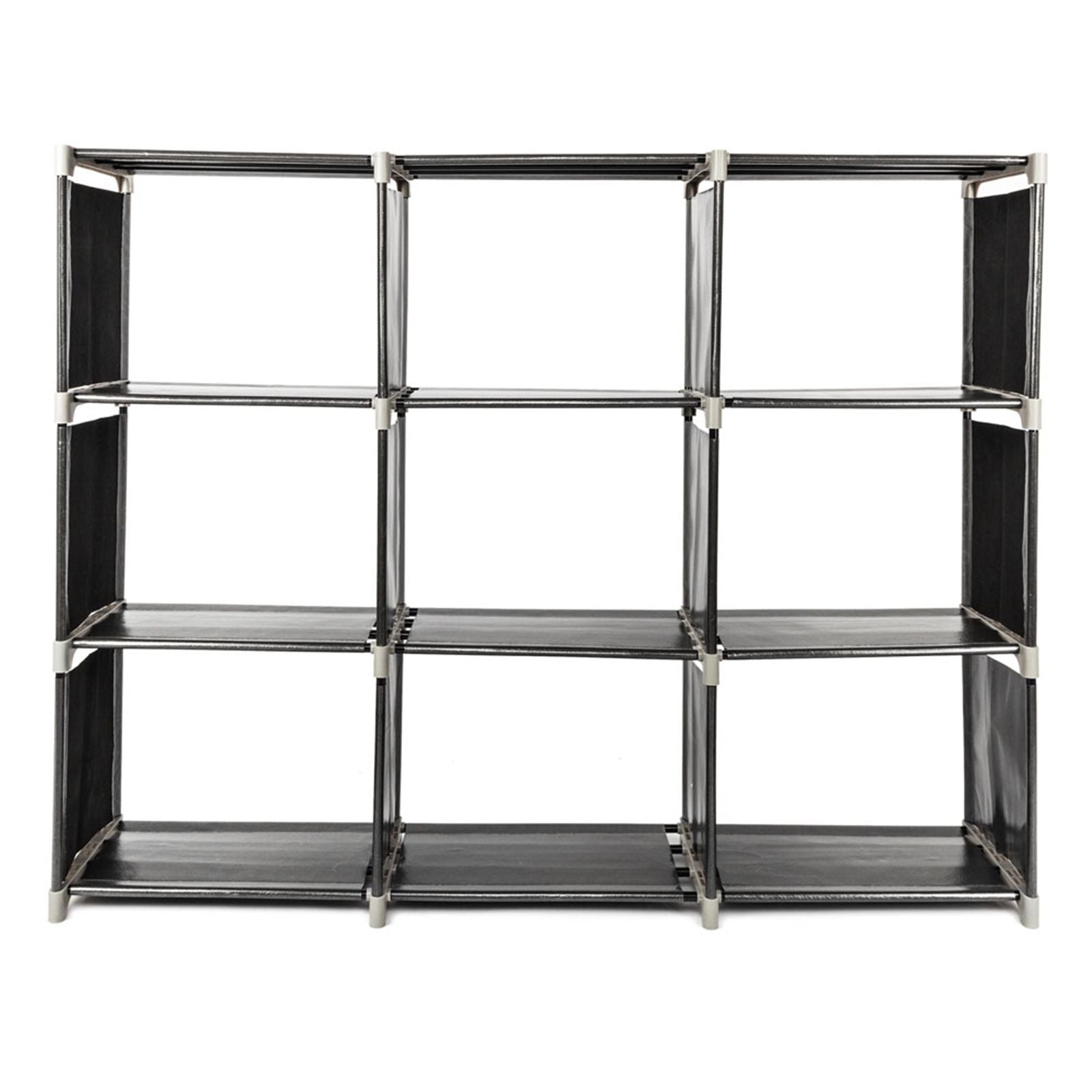 Multifunctional 3-Tier 9-Compartment Storage Shelf for Home Organization