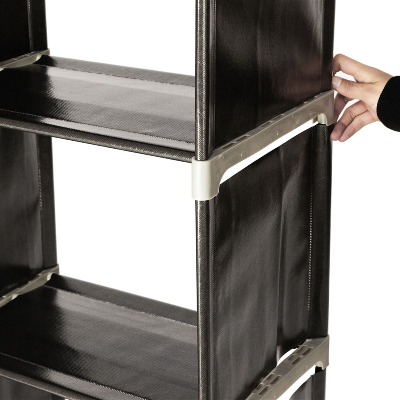 Multifunctional 3-Tier 9-Compartment Storage Shelf for Home Organization