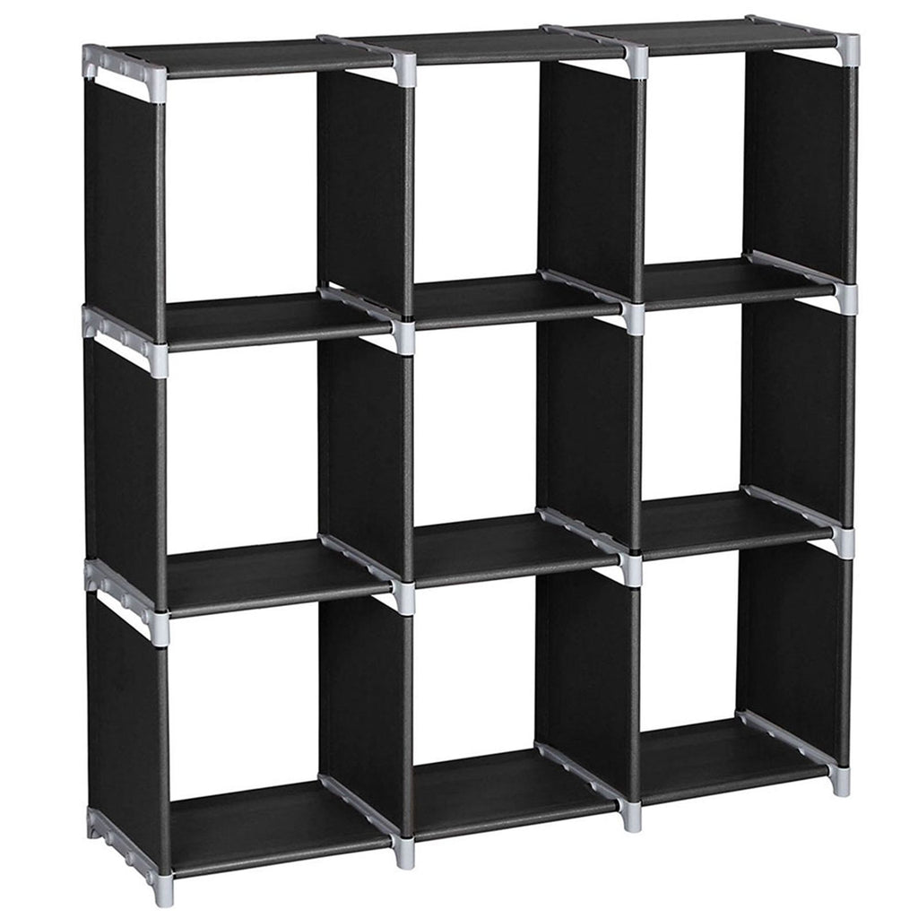 Multifunctional 3-Tier 9-Compartment Storage Shelf for Home Organization