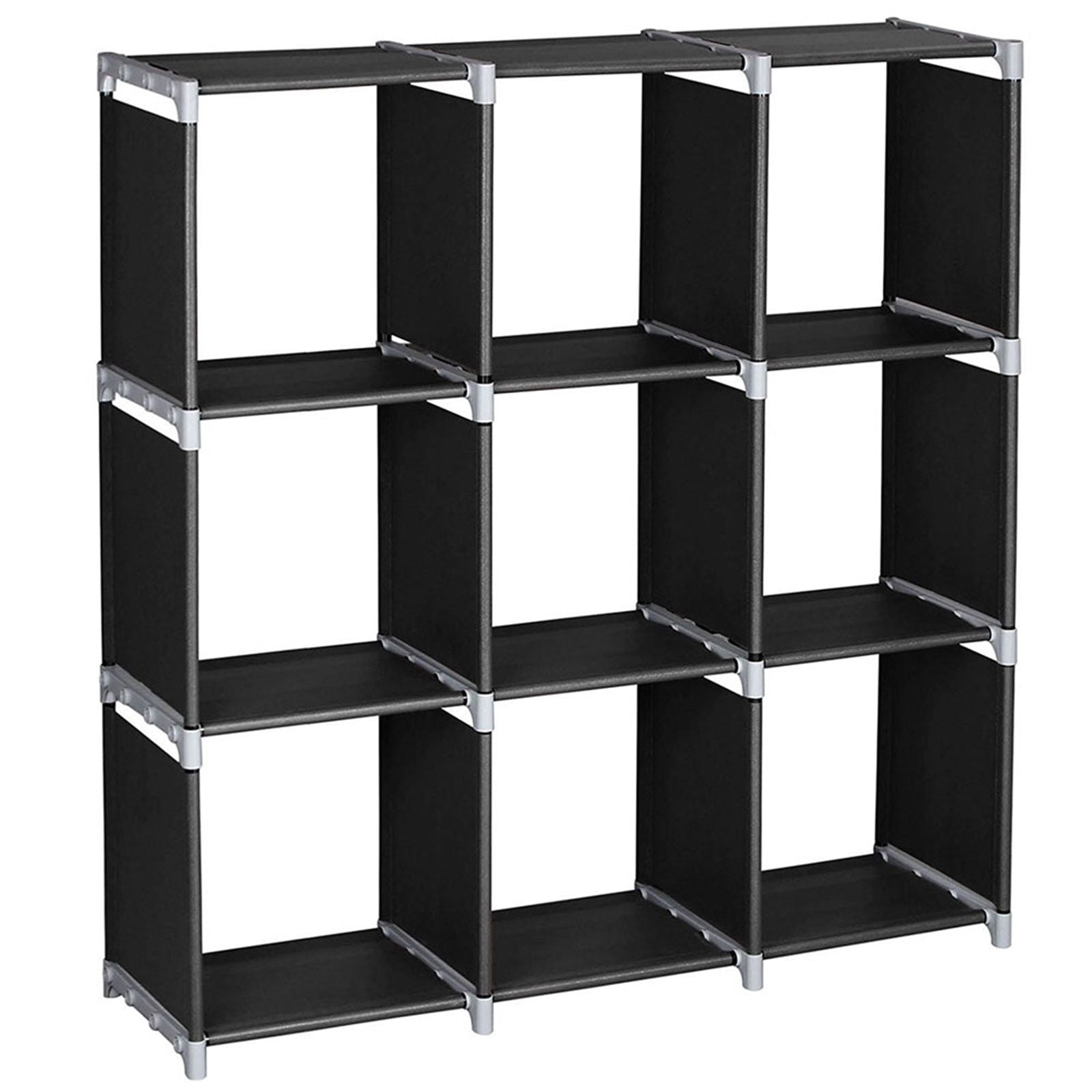 Multifunctional 3-Tier 9-Compartment Storage Shelf for Home Organization