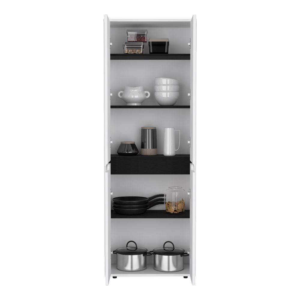 Multistorage Kitchen Pantry Helper – Sleek White Finish