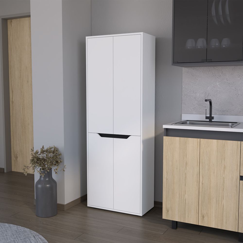 Multistorage Kitchen Pantry Helper – Sleek White Finish