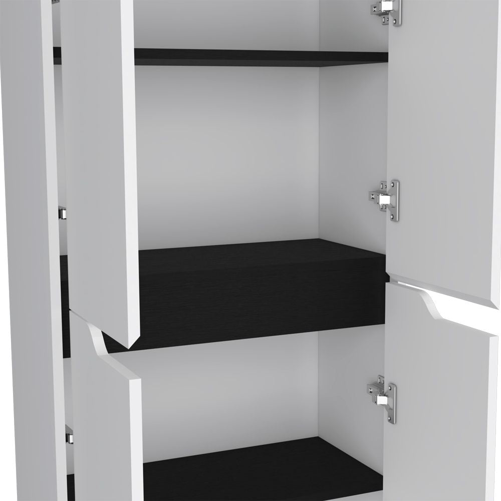 Multistorage Kitchen Pantry Helper – Sleek White Finish
