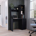 Muncy Computer Desk with Hutch and Cabinet Storage