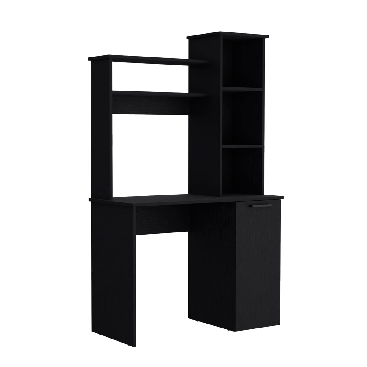Muncy Computer Desk with Hutch and Cabinet Storage