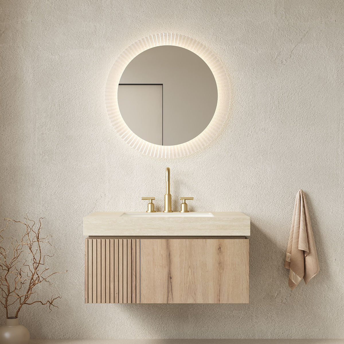 Modern Floating Bathroom Vanity with Sink and Storage