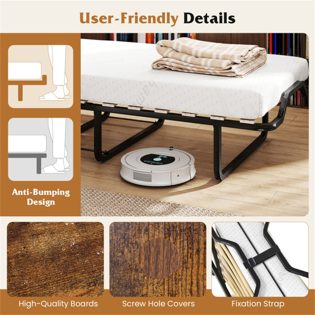 Rolling Foldable Cabinet Bed for Flexible Guest Spaces