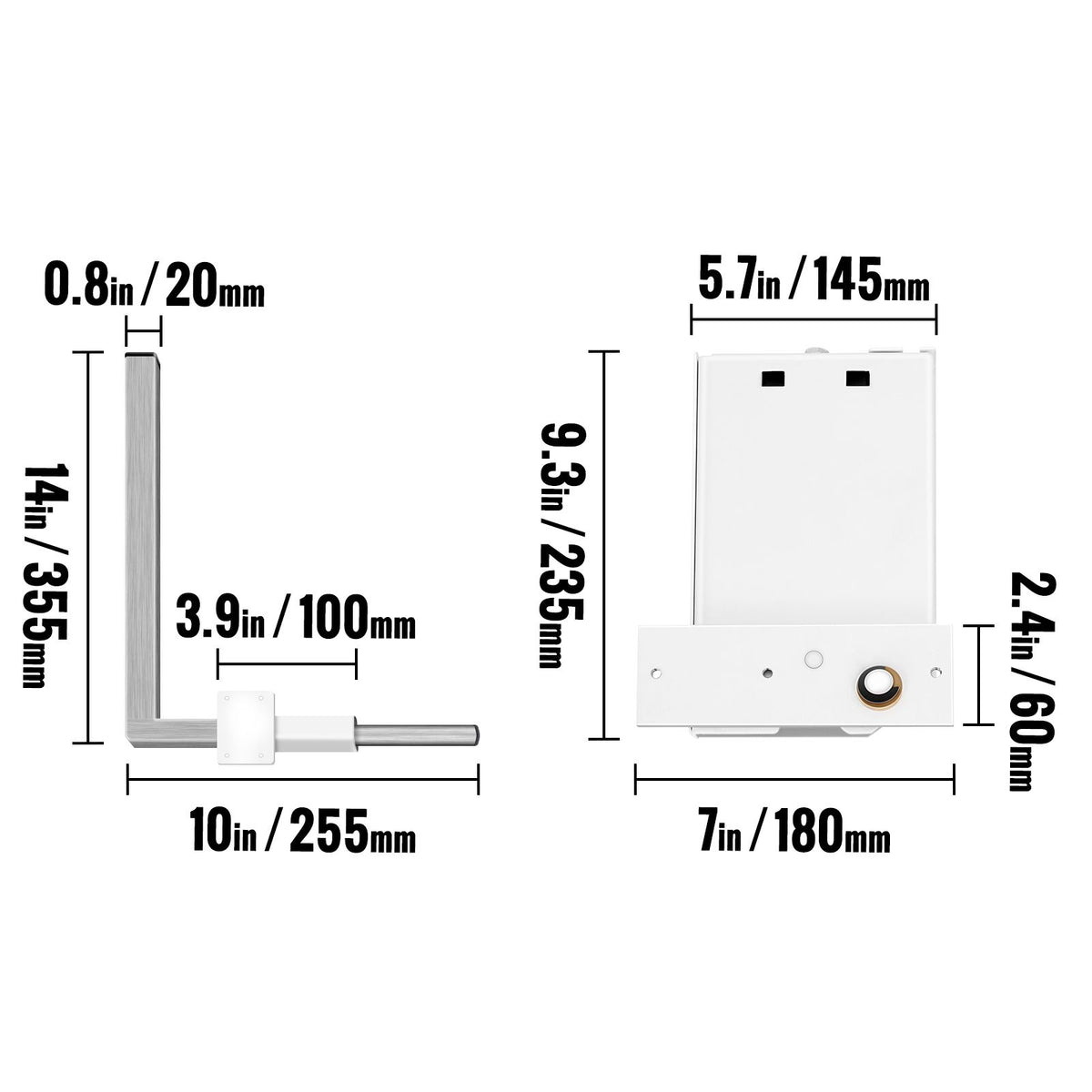 Horizontal Murphy Bed Spring Mechanism Hardware Kit