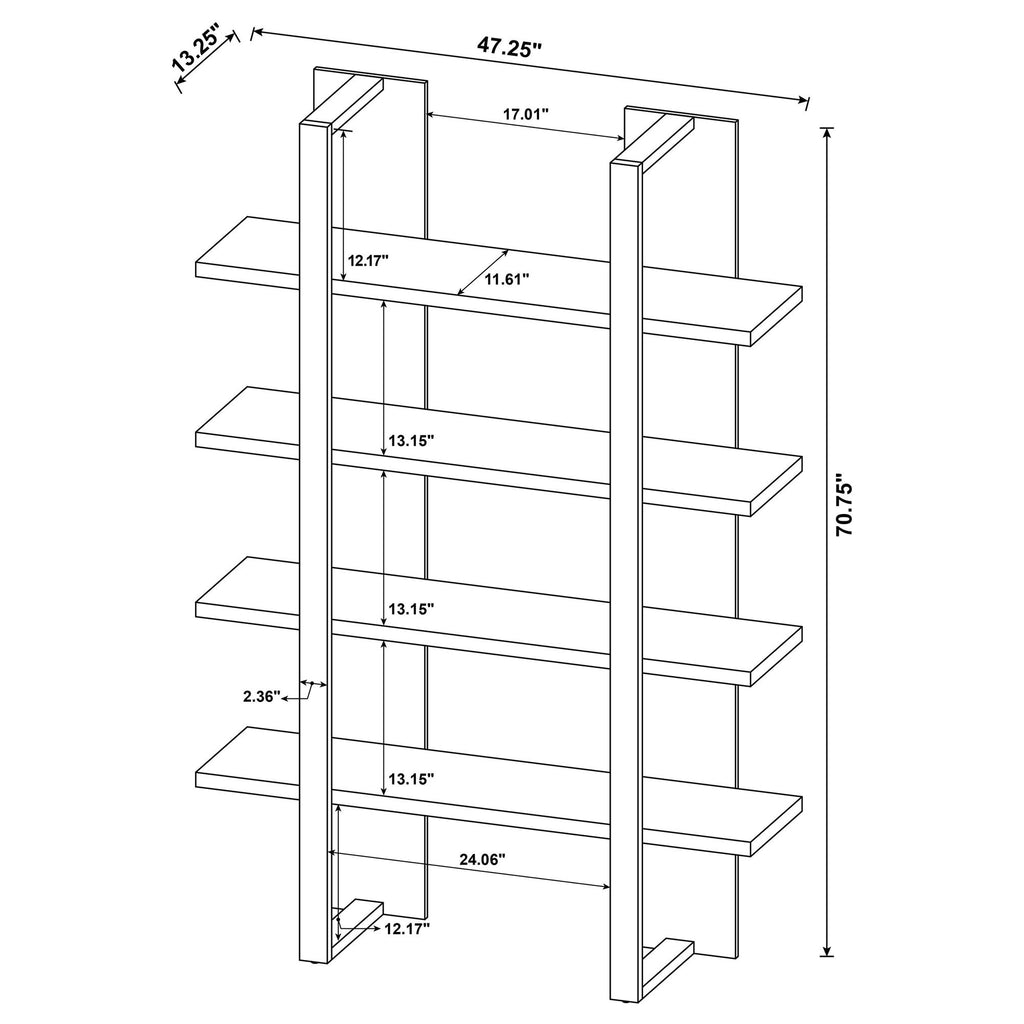 Display Your Collection on a Sleek Two-Tone Bookcase